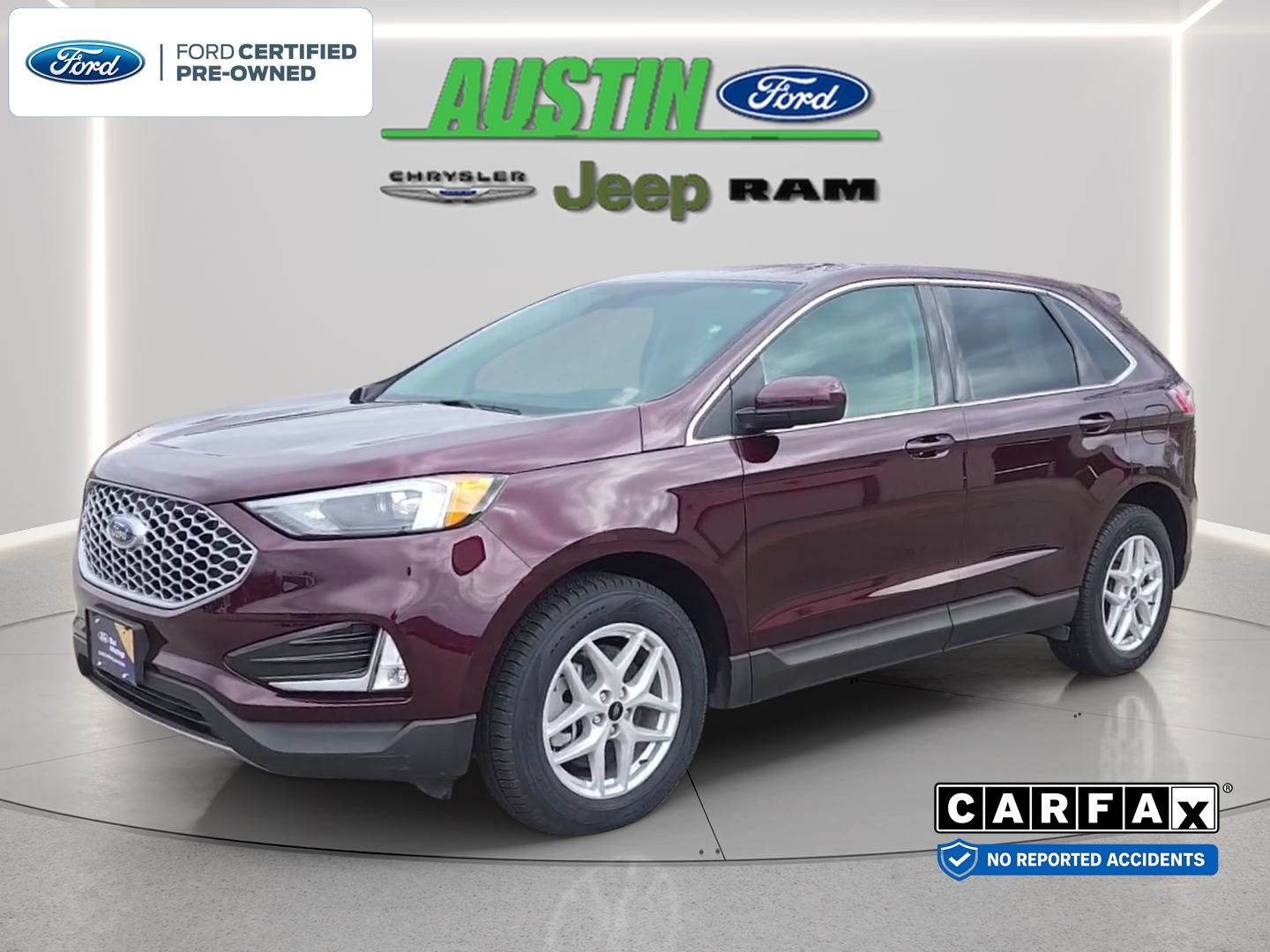 Red (Burgundy) 2024 Ford Edge SUV / Crossover All-Wheel Drive 8-Speed Automatic