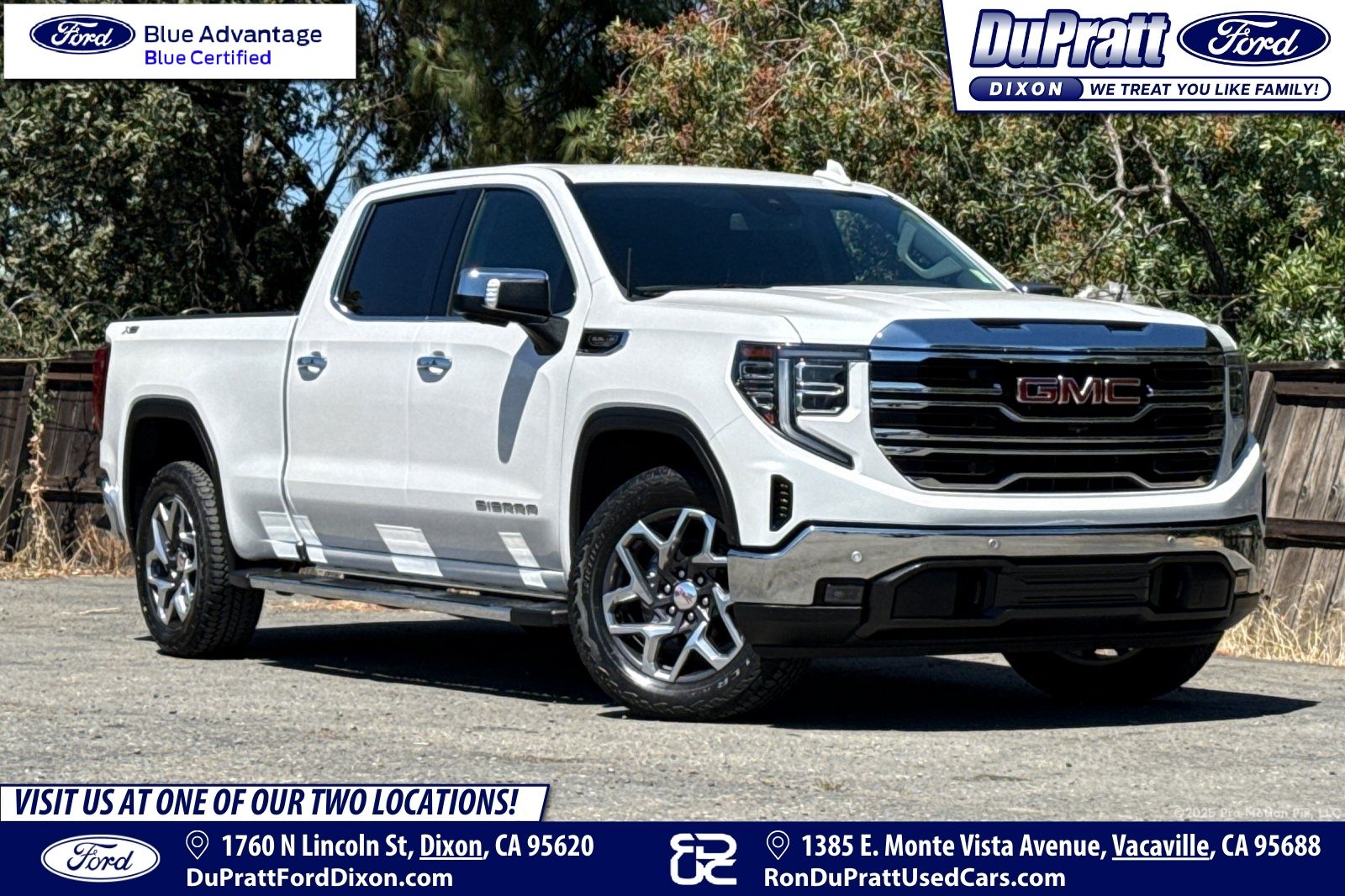 White Frost Tricoat 2023 GMC Sierra 1500 Pickup Truck Four-Wheel Drive Automatic
