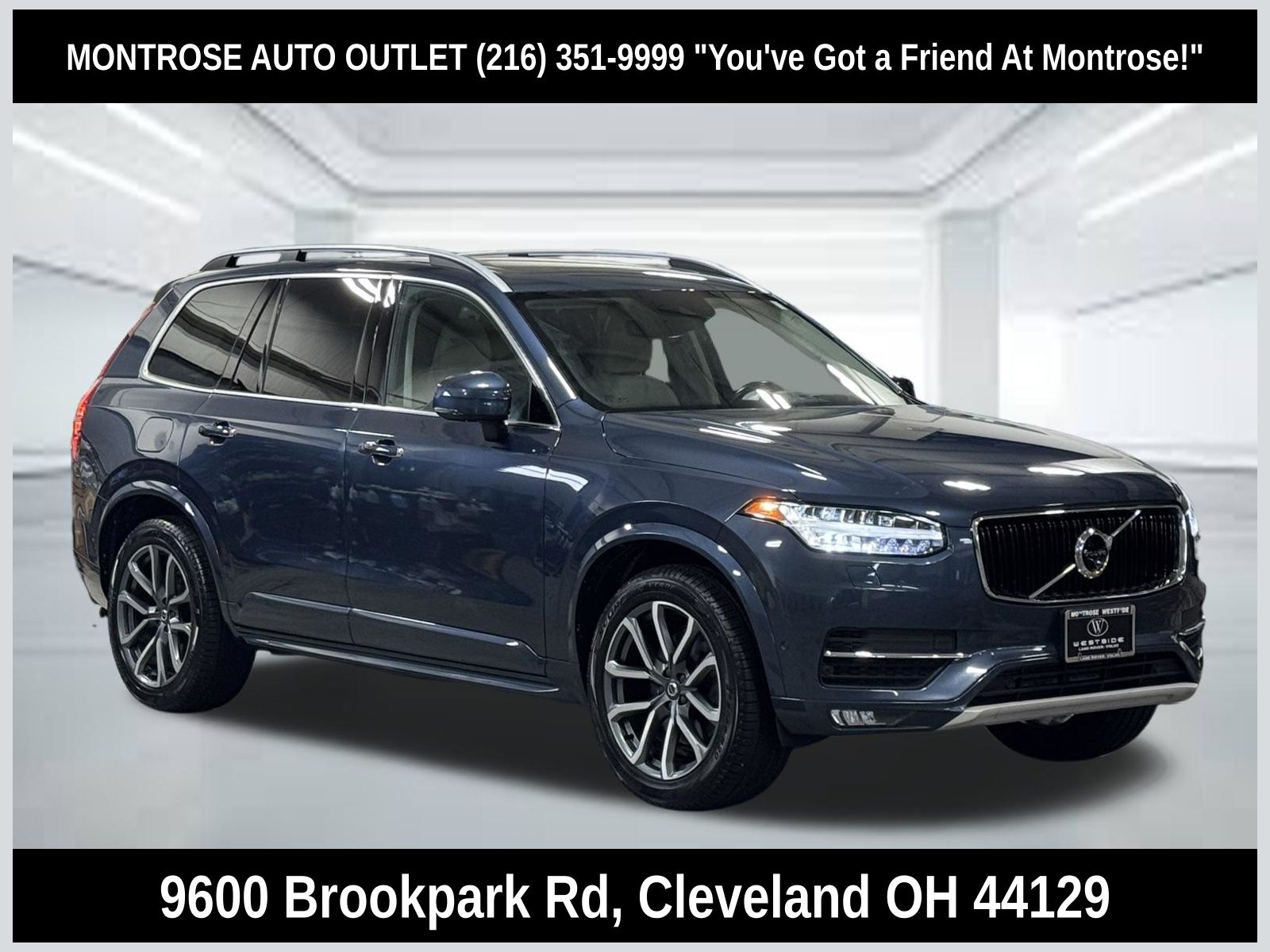 Denim Blue Metallic 2019 Volvo XC90 T6 Momentum AWD SUV / Crossover All-Wheel Drive Automatic