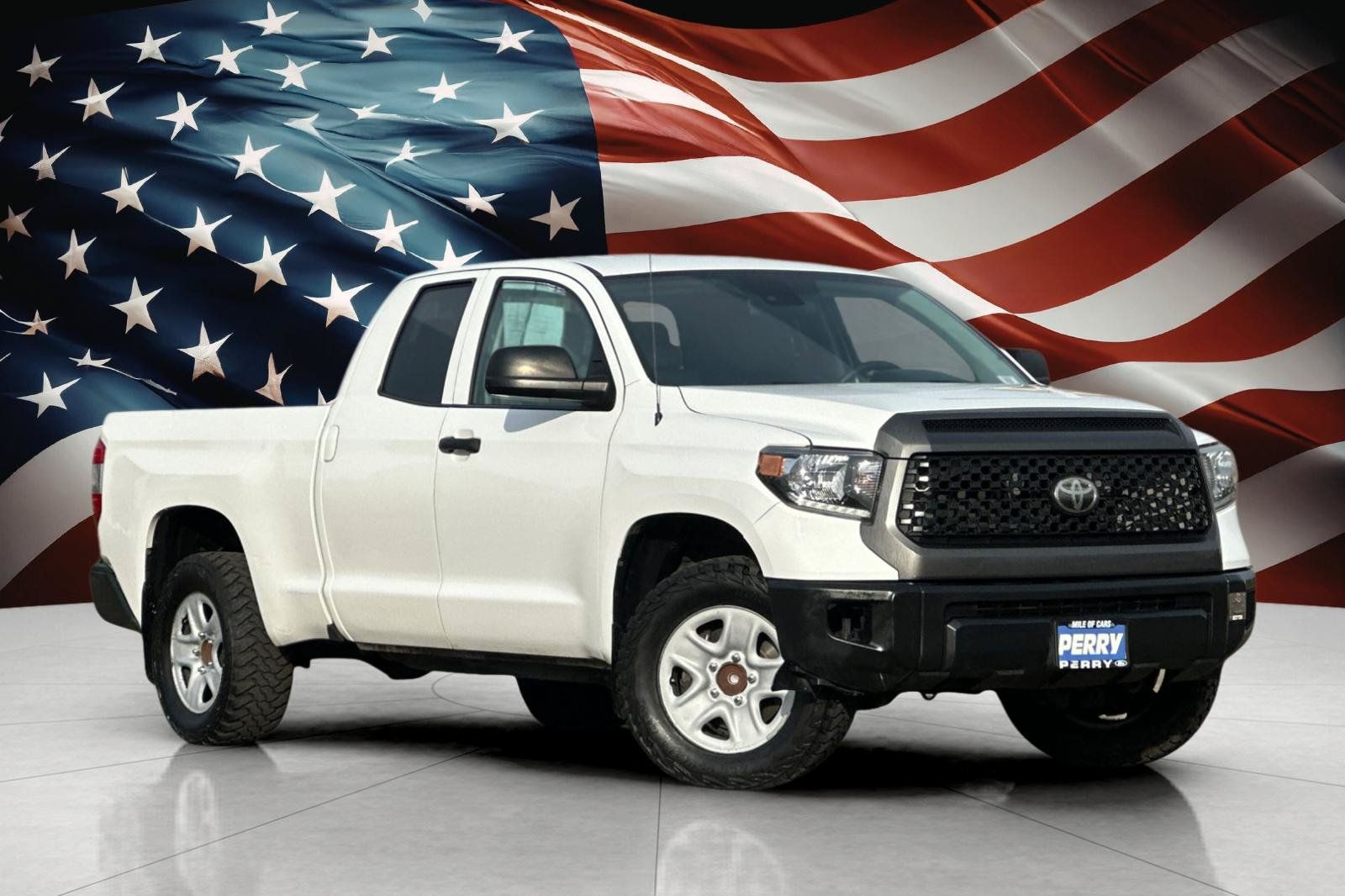 Super White 2019 Toyota Tundra Pickup Truck 4X2 6-Speed Automatic