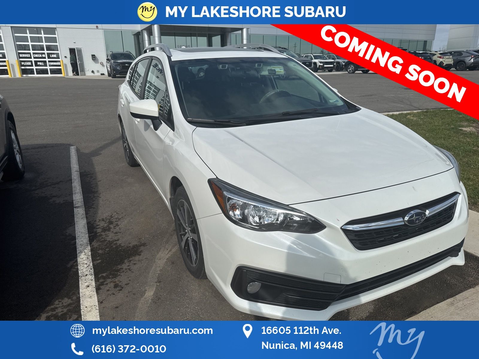 Crystal White Pearl 2022 Subaru Impreza Premium Wagon AWD Wagon All-Wheel Drive Continuously Variable Transmission