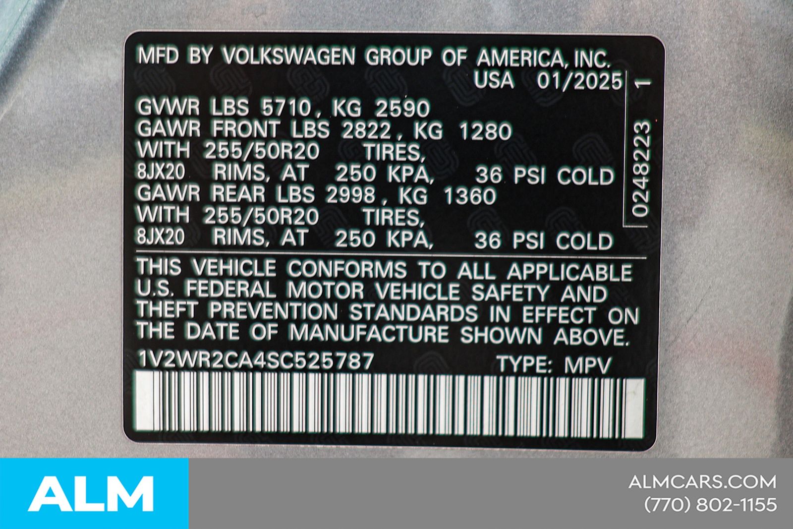 Used 2025 Silver Volkswagen 2.0T SE w/Technology image 50