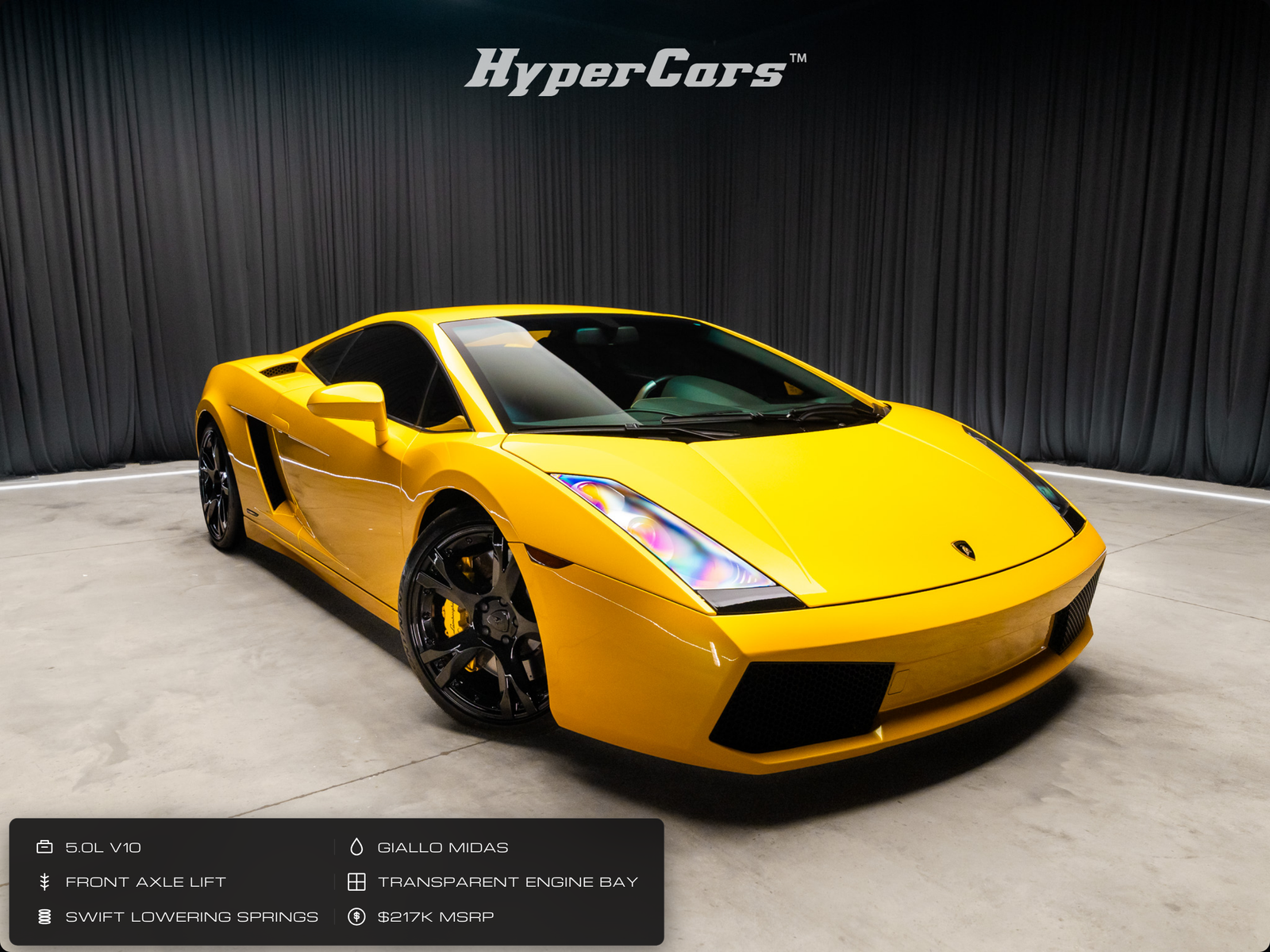 Yellow 2008 Lamborghini Gallardo Coupe All-Wheel Drive 6-Speed Manual
