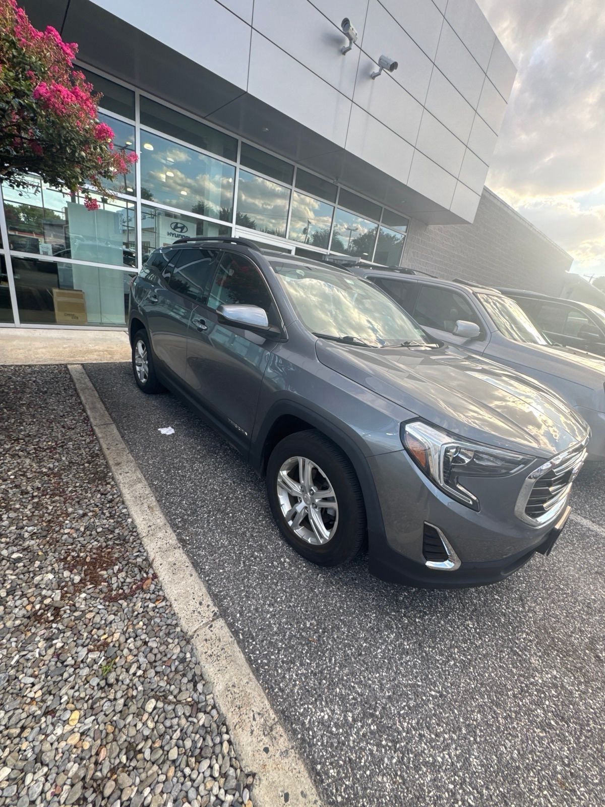 Gray (Satin Steel Metallic) 2019 GMC Terrain SUV / Crossover Four-Wheel Drive 9-Speed Automatic
