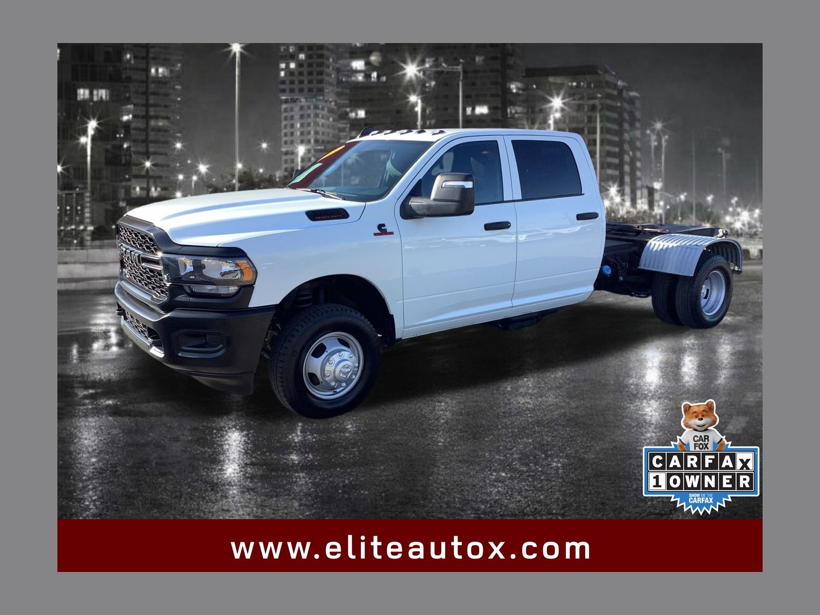 Bright White Clearcoat 2024 RAM 3500 Chassis Tradesman Crew Cab LB DRW 4WD Pickup Truck Four-Wheel Drive 6-Speed Automatic