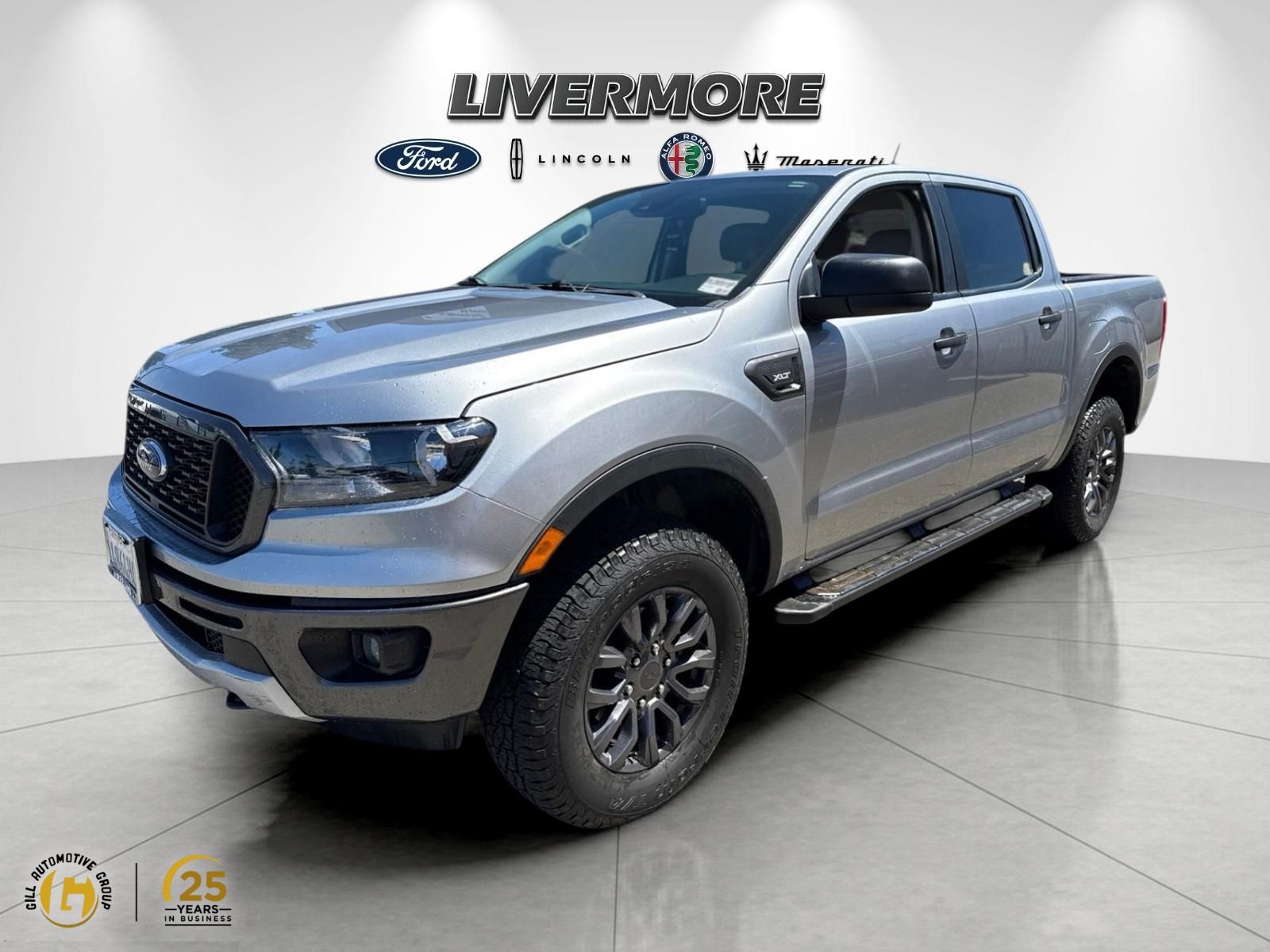 Silver Metallic 2021 Ford Ranger Pickup Truck Four-Wheel Drive Automatic