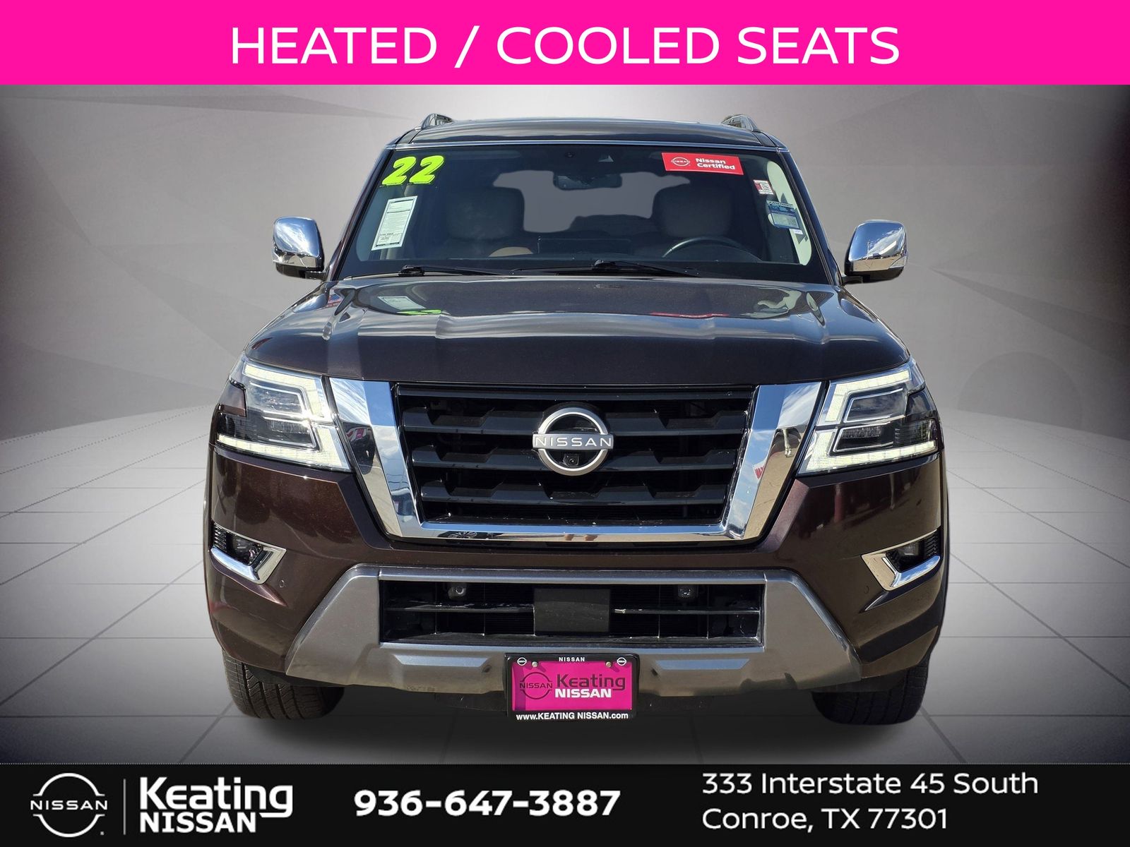 2022 Nissan Armada Platinum Brown at Bayway Cadillac of The Woodlands