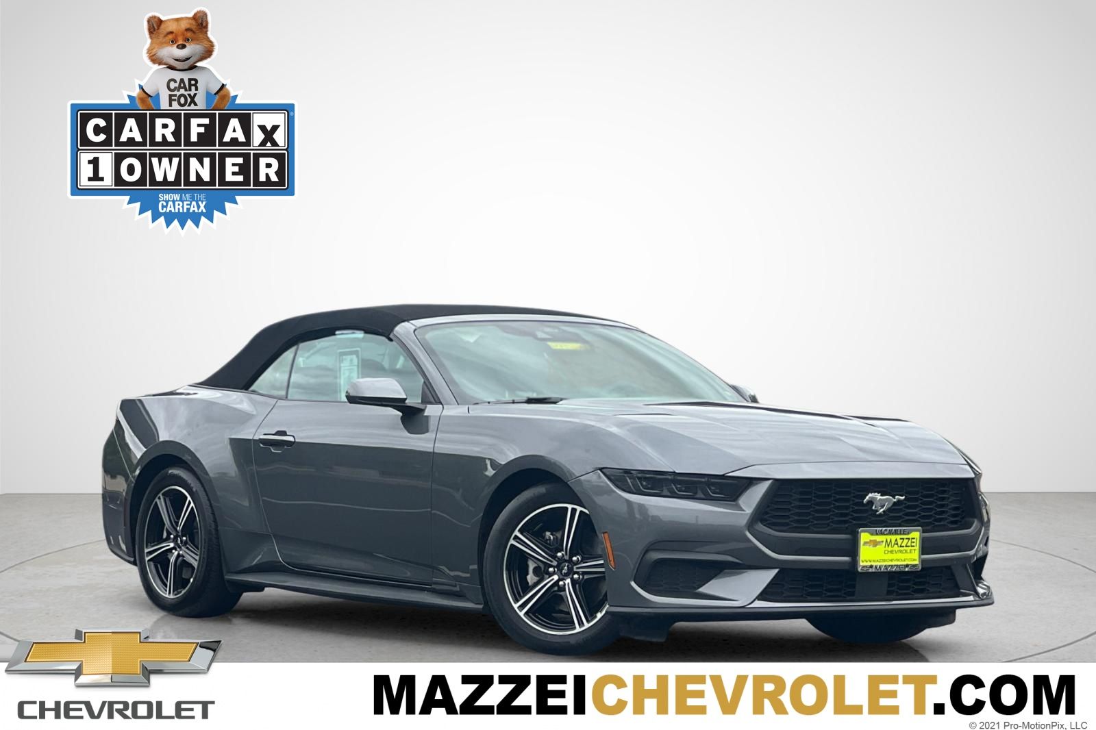 Gray Metallic 2025 Ford Mustang Convertible Rear-Wheel Drive Automatic