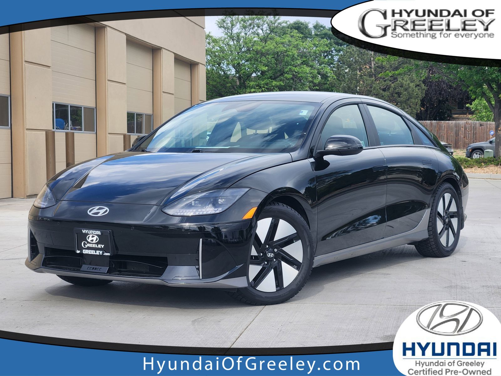 Onyx Black 2025 Hyundai Ioniq 6 SE AWD Sedan All-Wheel Drive 1-Speed Automatic