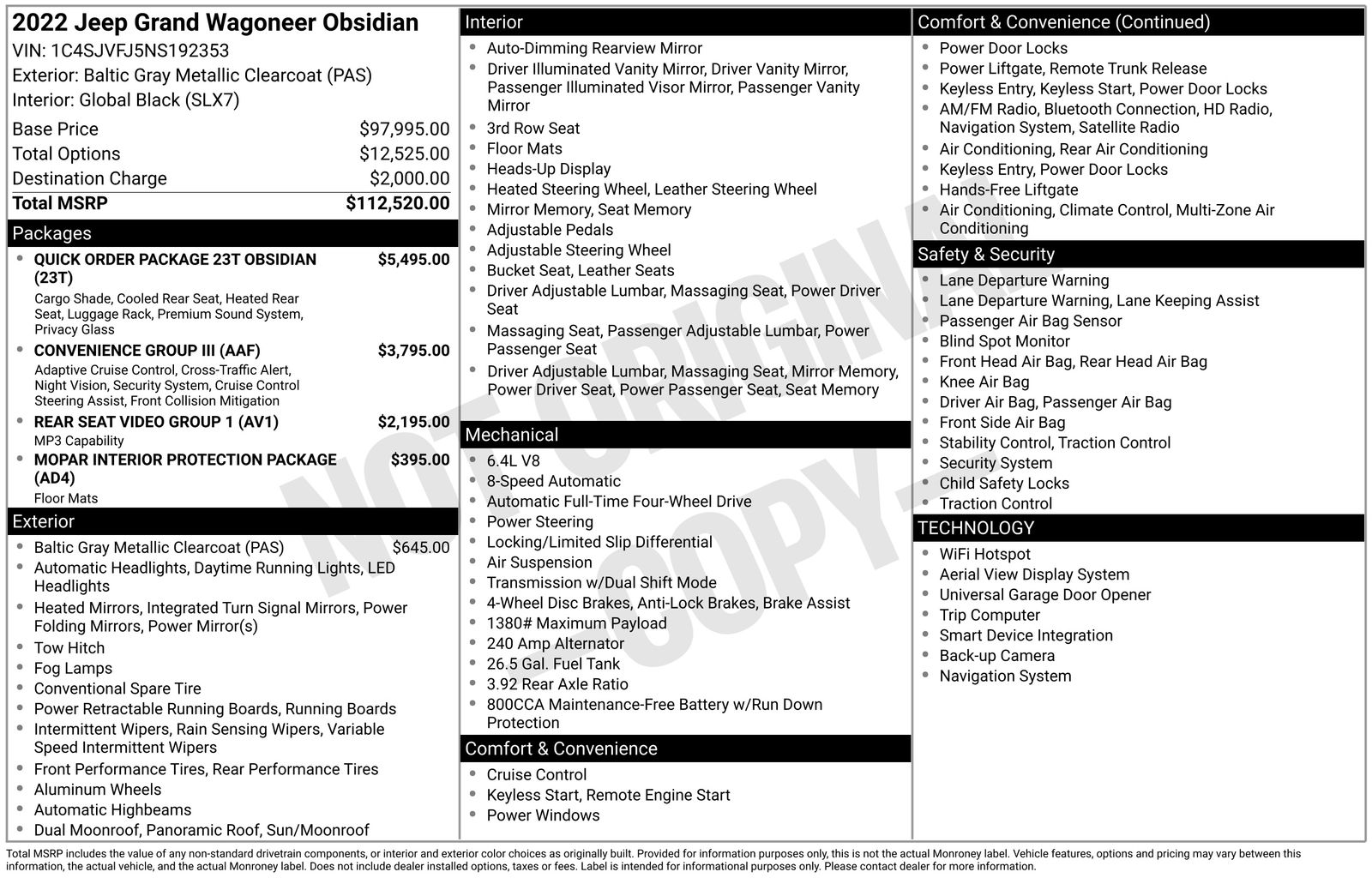 2022 Jeep Grand Wagoneer Series II 4WD