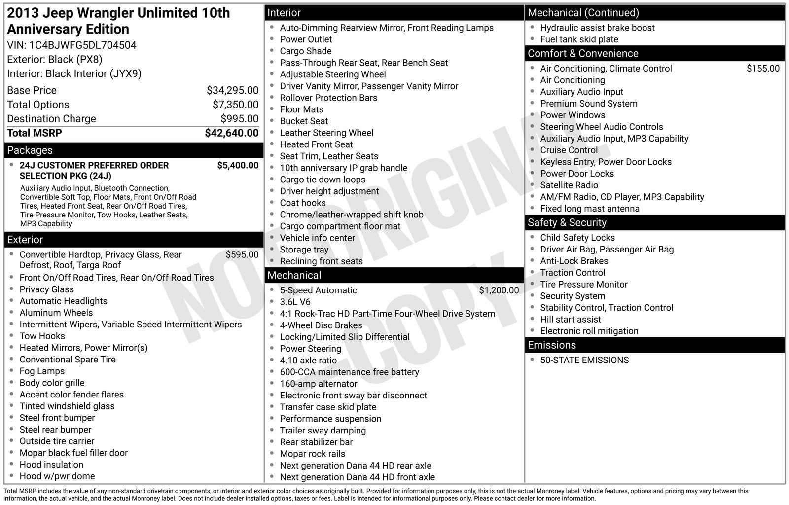 Used Car 2013 Jeep Wrangler  Unlimited Rubicon For Sale Under $20,000 In Austin, Texas