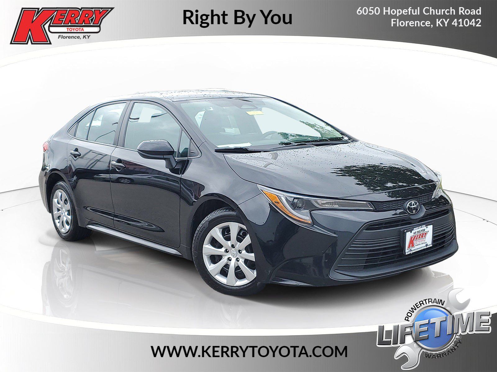 Midnight Black Metallic 2024 Toyota Corolla Sedan Front-Wheel Drive Continuously Variable Transmission