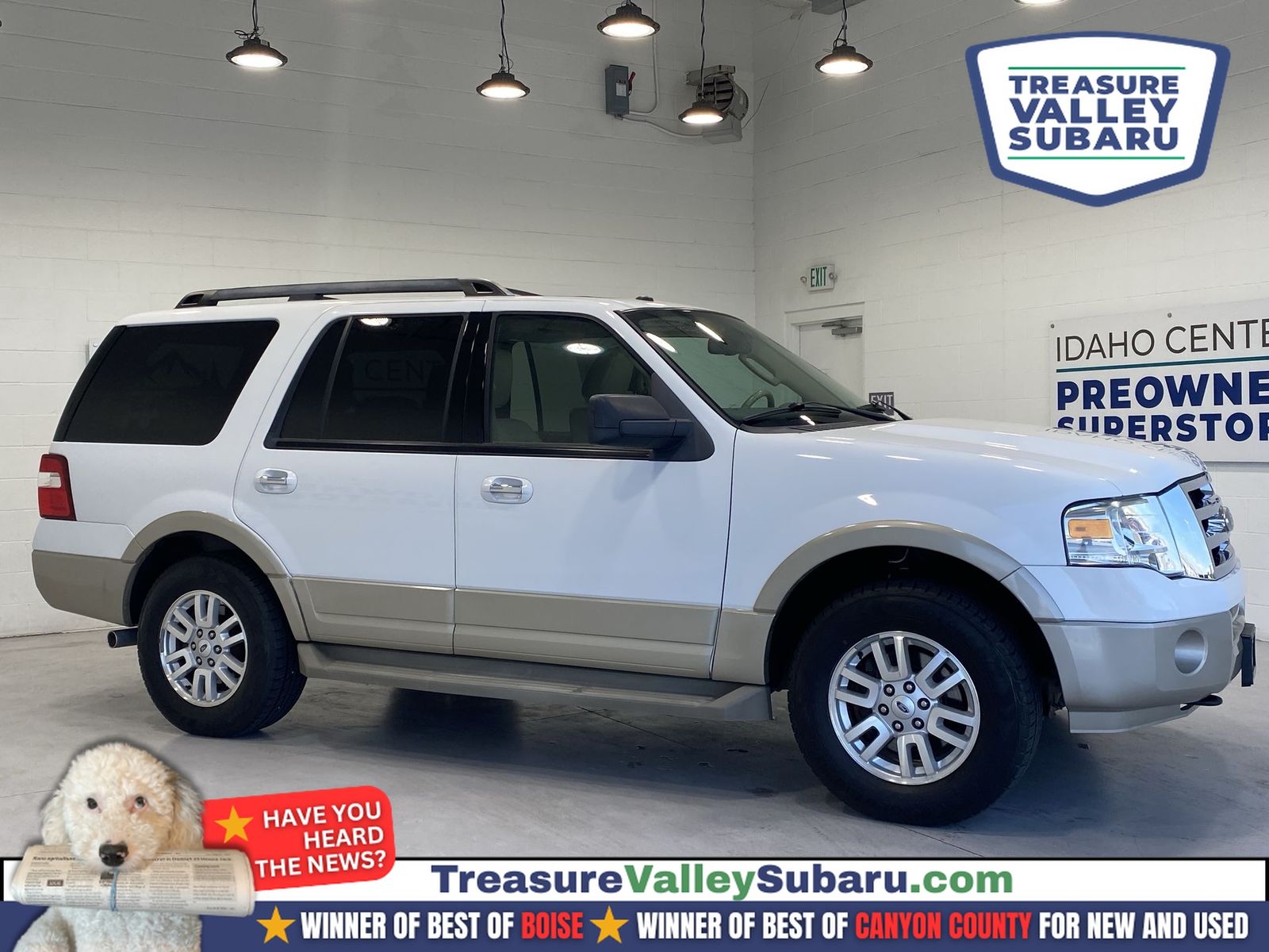 White 2010 Ford Expedition Eddie Bauer 4WD SUV / Crossover Four-Wheel Drive 6-Speed Automatic
