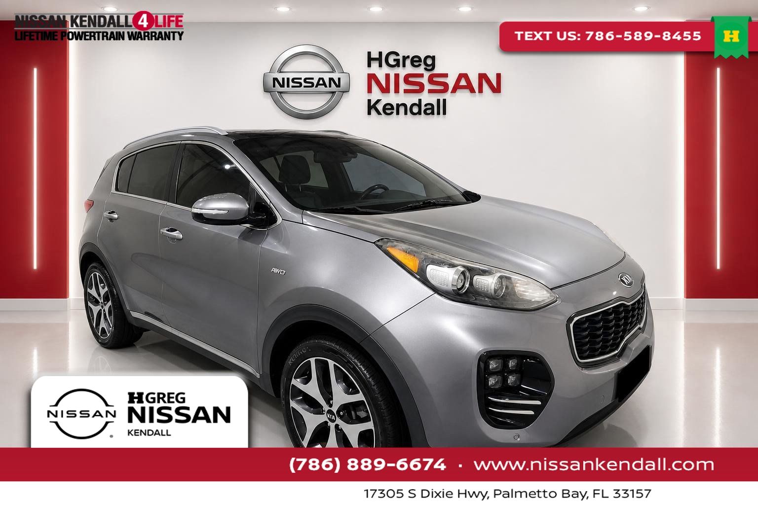 Mineral Silver 2017 Kia Sportage SUV / Crossover All-Wheel Drive 6-Speed Automatic