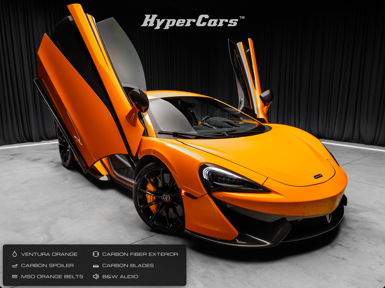 Orange 2016 McLaren 570S Coupe Rear-Wheel Drive 7-Speed Automatic