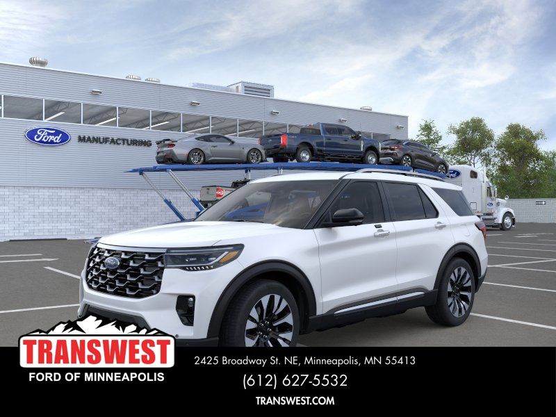 White 2026 Ford Explorer Platinum AWD SUV / Crossover All-Wheel Drive Automatic