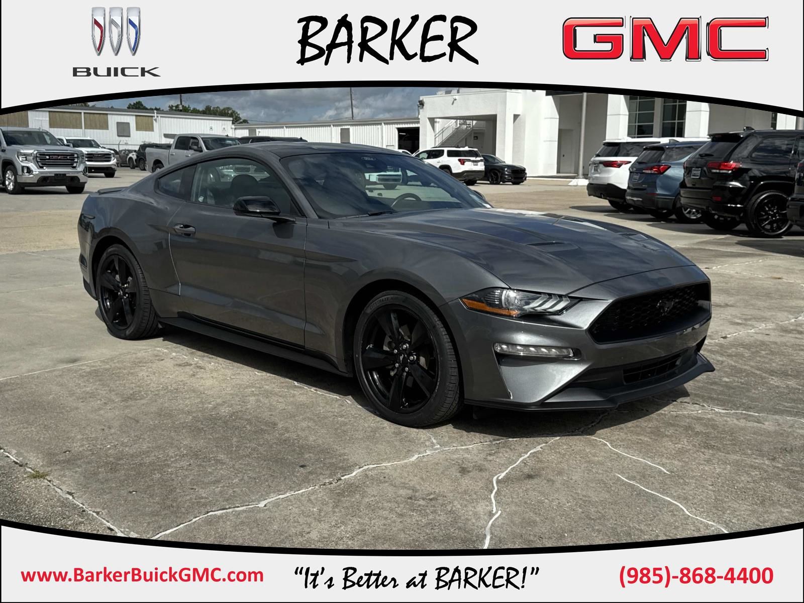Gray Metallic 2022 Ford Mustang EcoBoost Fastback RWD Coupe Rear-Wheel Drive Automatic