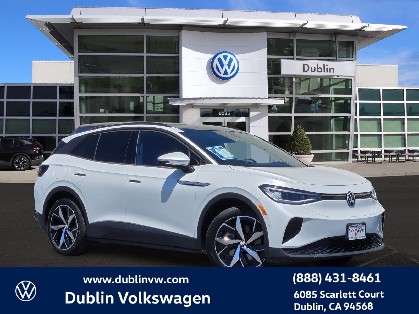 Opal White 2023 Volkswagen ID.4 SUV / Crossover Rear-Wheel Drive Automatic