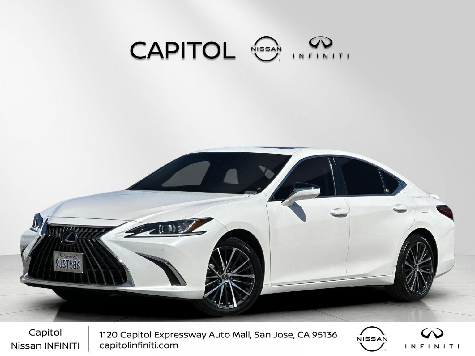 Eminent White Pearl 2024 Lexus ES Hybrid Sedan Front-Wheel Drive Continuously Variable Transmission