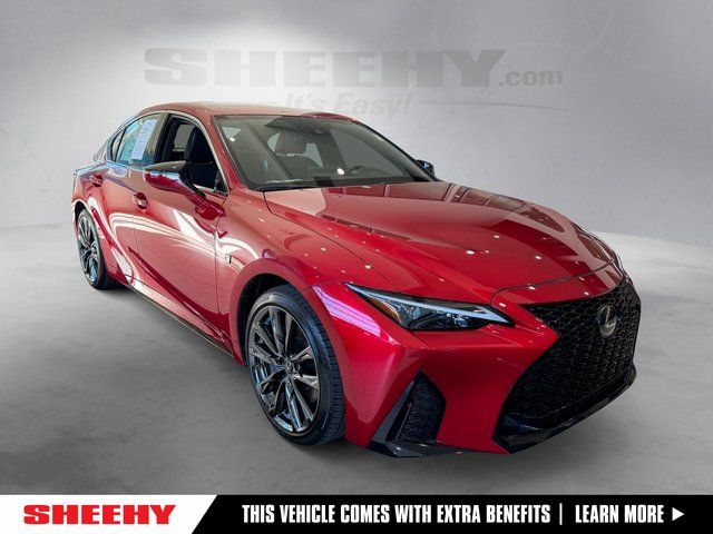 Infrared 2024 Lexus IS 350 F Sport AWD Sedan All-Wheel Drive 6-Speed Automatic