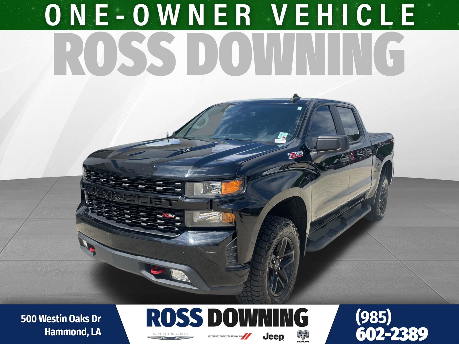 Black 2022 Chevrolet Silverado 1500 Pickup Truck Four-Wheel Drive Automatic