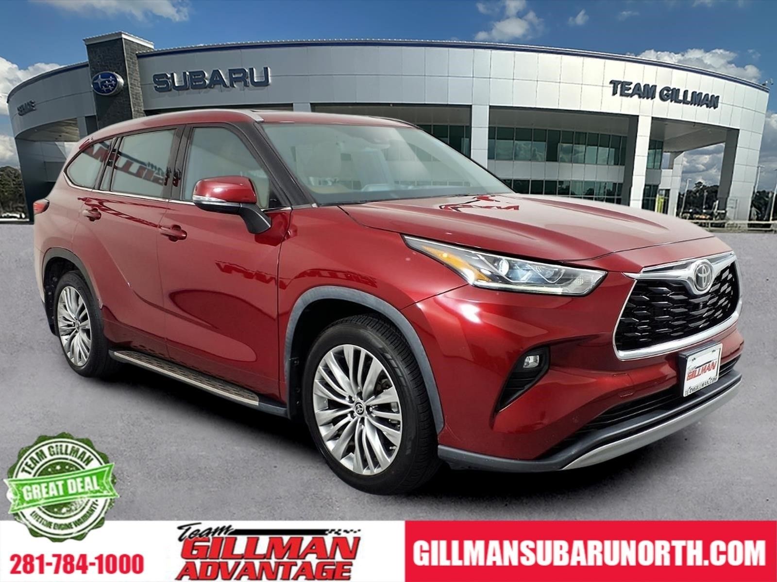 Red (Ruby Flare Pearl) 2022 Toyota Highlander SUV / Crossover All-Wheel Drive 8-Speed Automatic