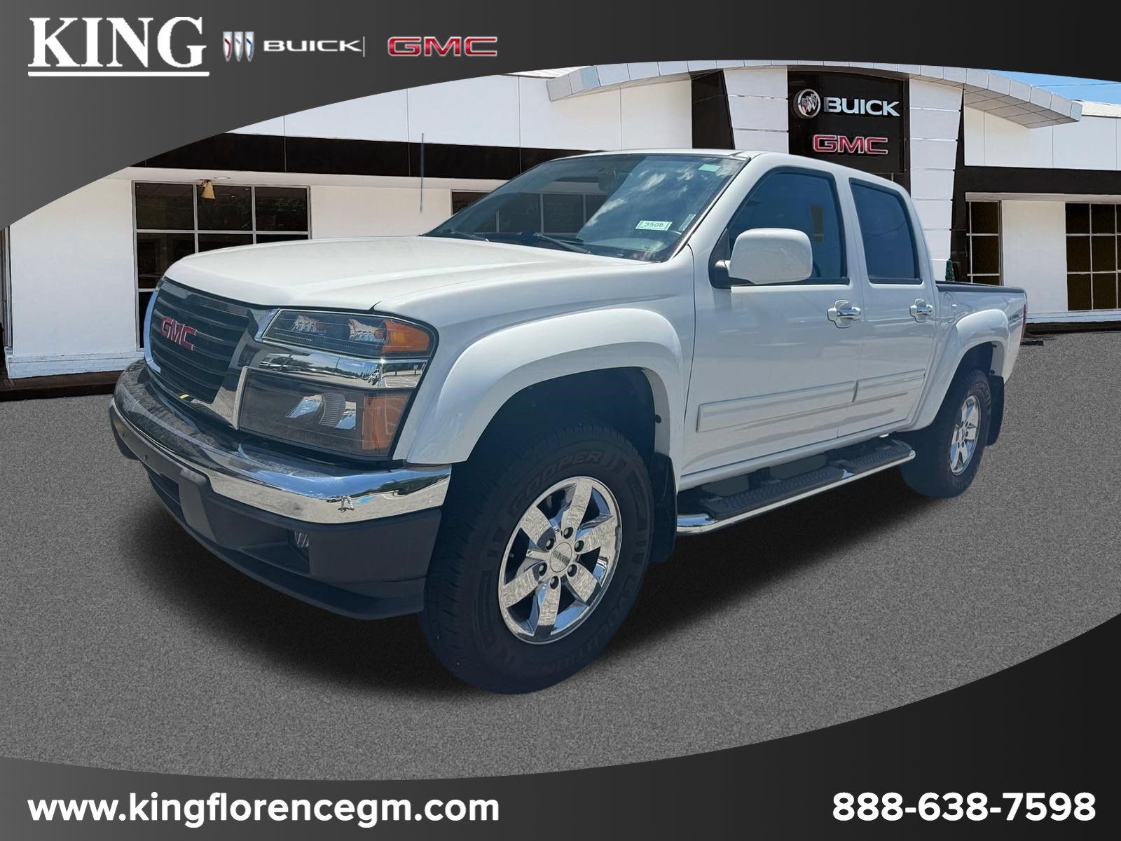 Summit White 2012 GMC Canyon Pickup Truck 4X2 4-Speed Automatic Overdrive
