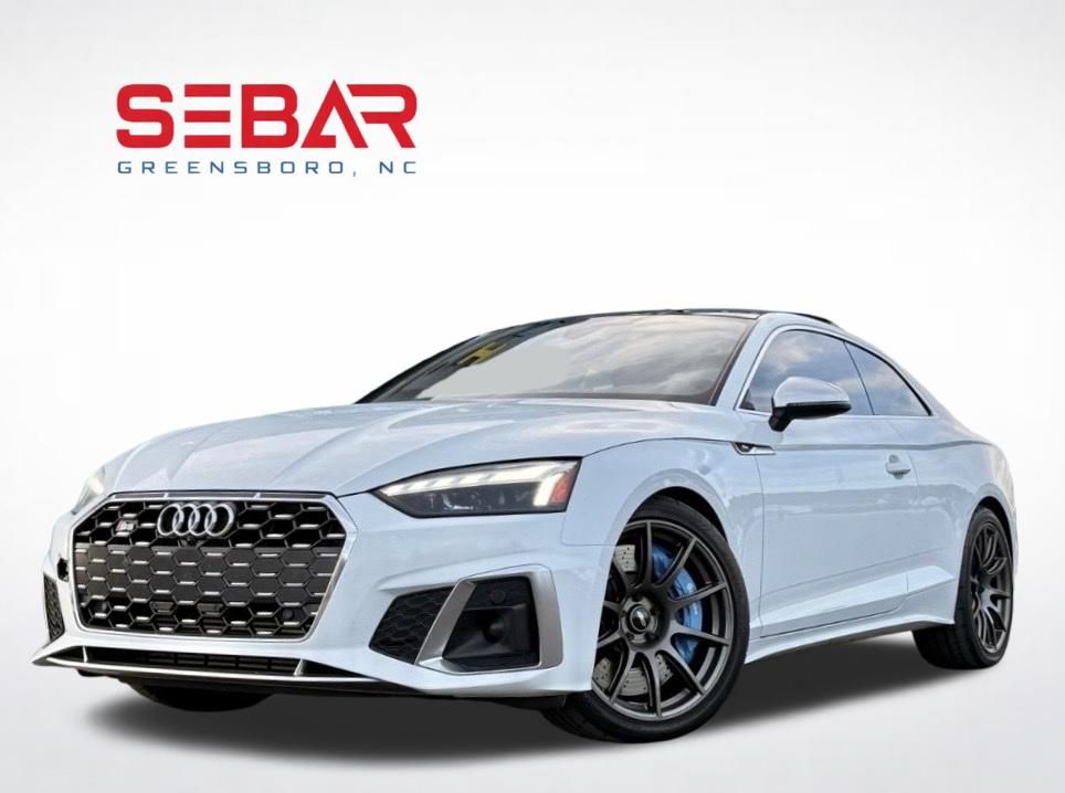 White 2022 Audi S5 3.0T quattro Premium Coupe AWD Coupe All-Wheel Drive 8-Speed Automatic