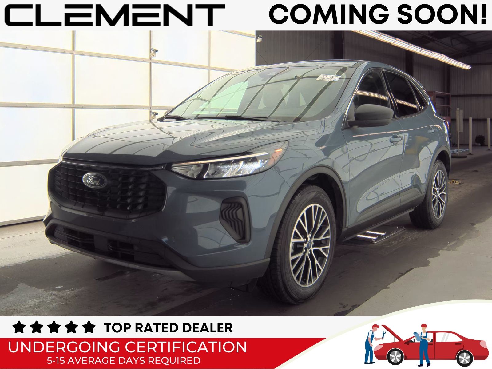 Vapor Blue 2023 Ford Escape Hybrid Active AWD SUV / Crossover All-Wheel Drive Continuously Variable Transmission