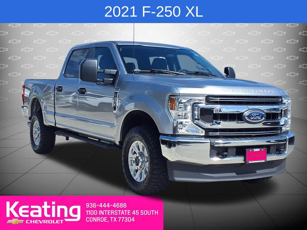 Iconic Silver Metallic 2021 Ford F-250 Super Duty Pickup Truck Four-Wheel Drive 6-Speed Automatic