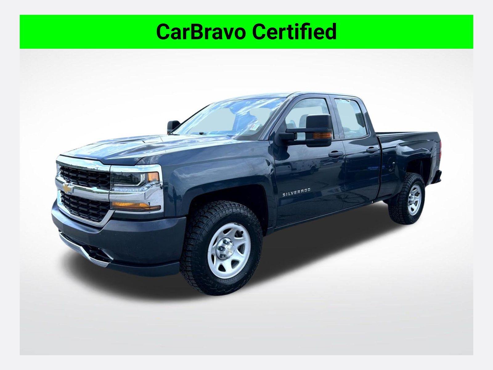 Gray (Graphite Metallic) 2017 Chevrolet Silverado 1500 Pickup Truck Four-Wheel Drive 6-Speed Automatic Overdrive