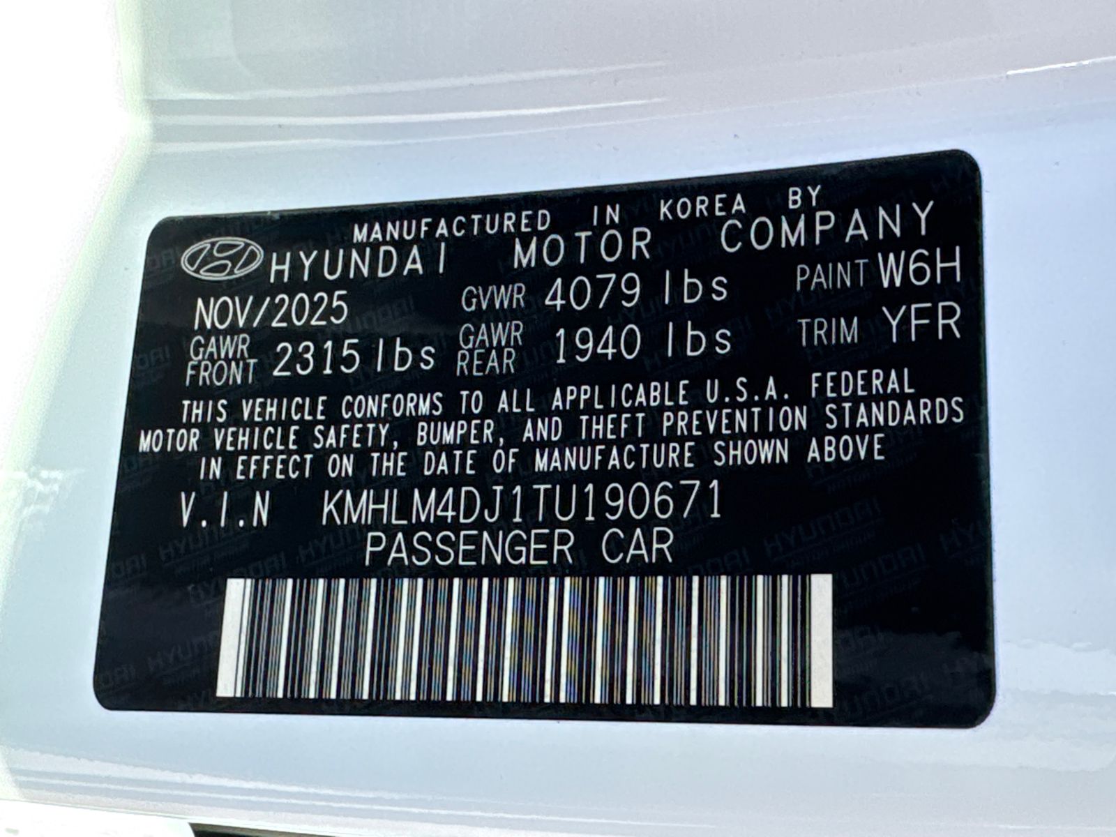 New 2026 White Hyundai Blue image 33