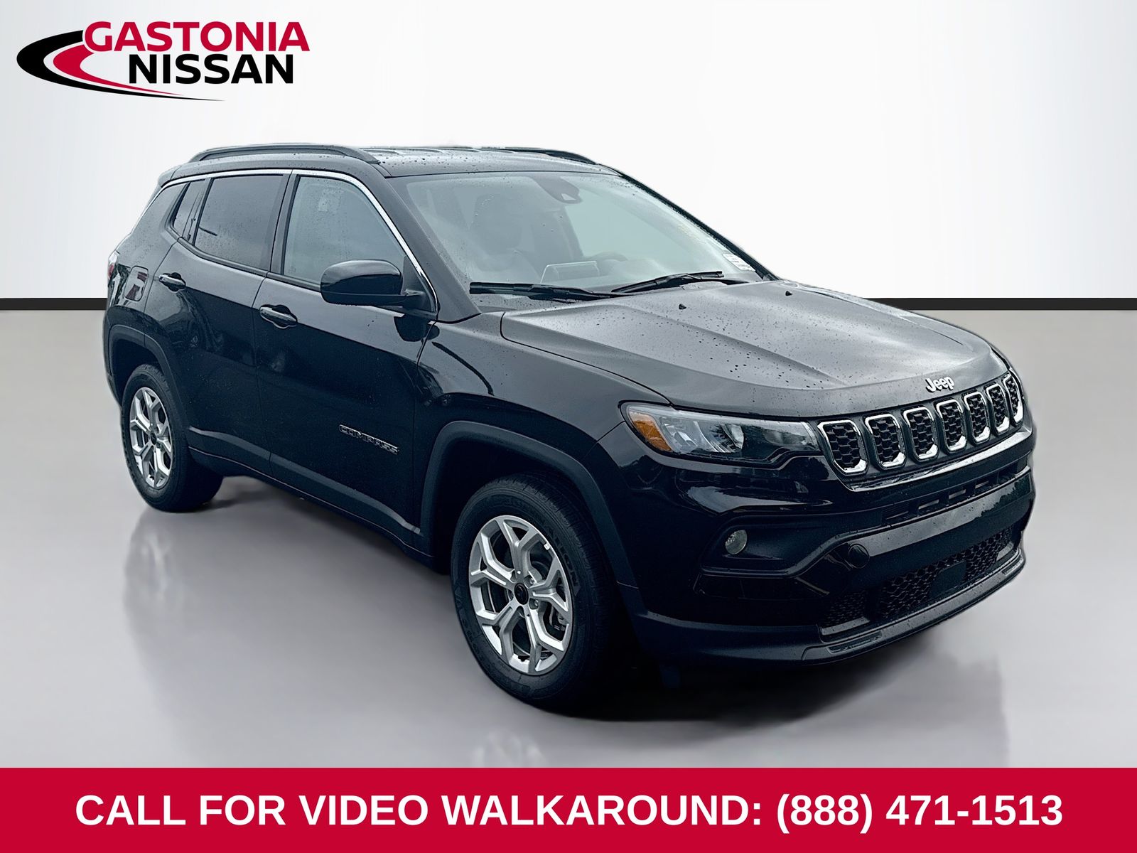 Diamond Black Crystal Pearlcoat 2025 Jeep Compass SUV / Crossover Four-Wheel Drive 8-Speed Automatic