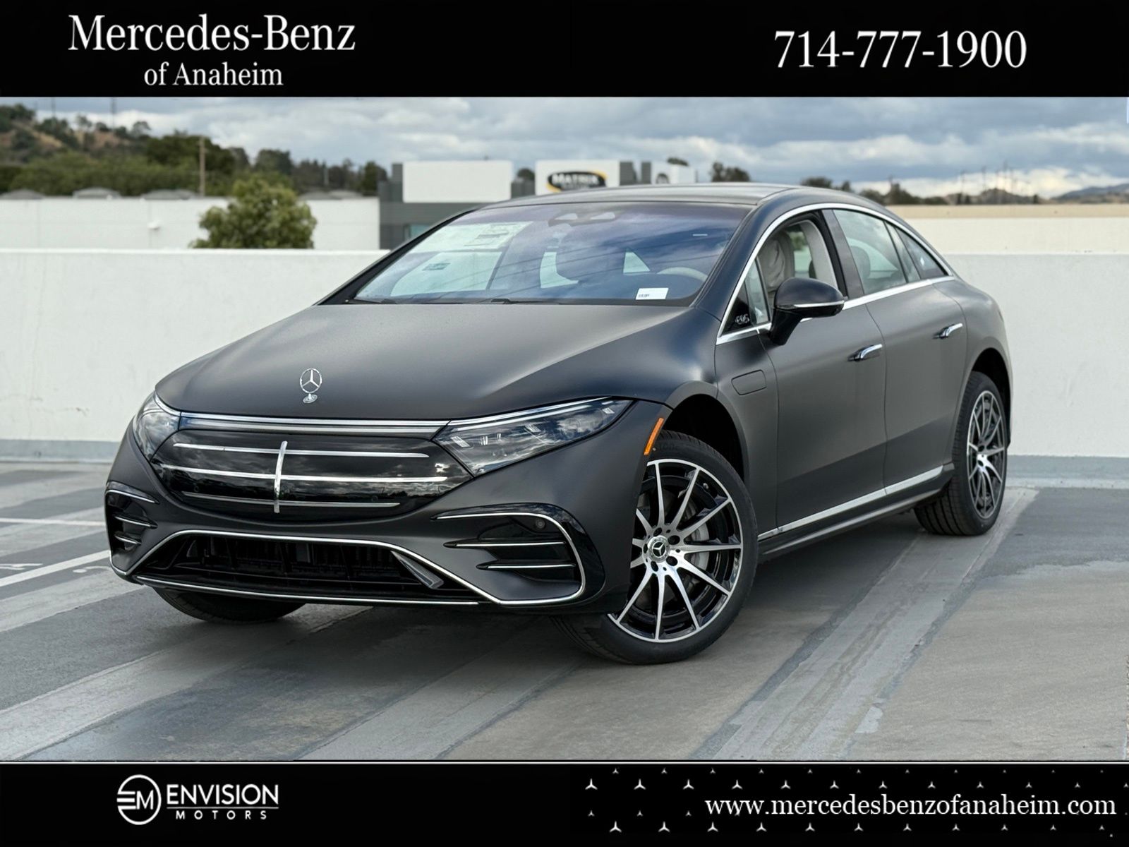 Gray (MANUFAKTUR Graphite Grey) 2026 Mercedes-Benz EQS 450 4MATIC Sedan All-Wheel Drive 1-Speed Automatic