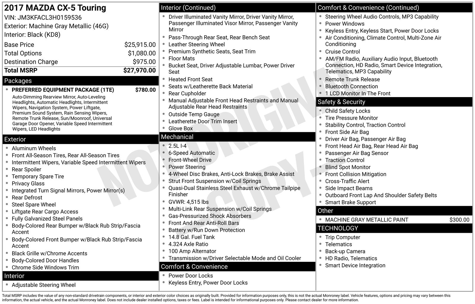 Used Car 2017 Mazda Cx-5  Touring For Sale Under $20,000 In Austin, Texas