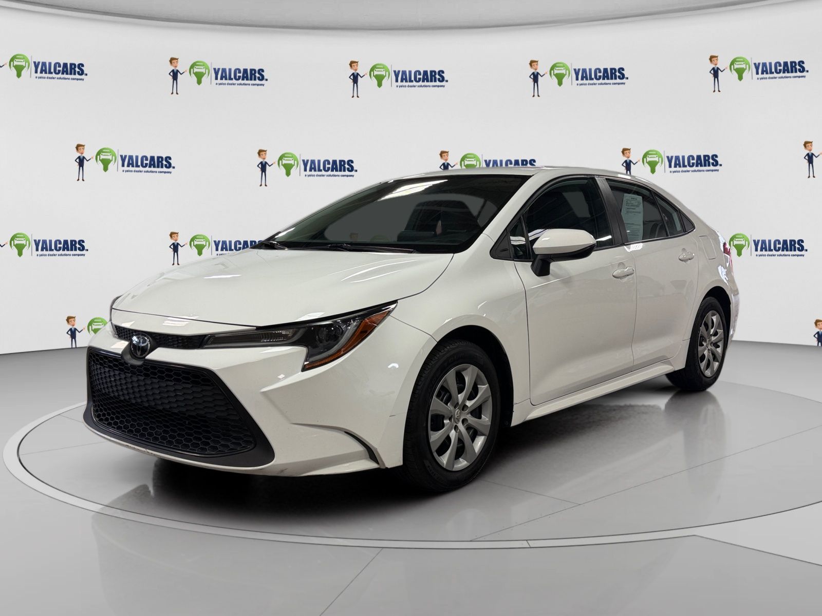 White 2022 Toyota Corolla LE FWD Sedan Front-Wheel Drive Continuously Variable Transmission