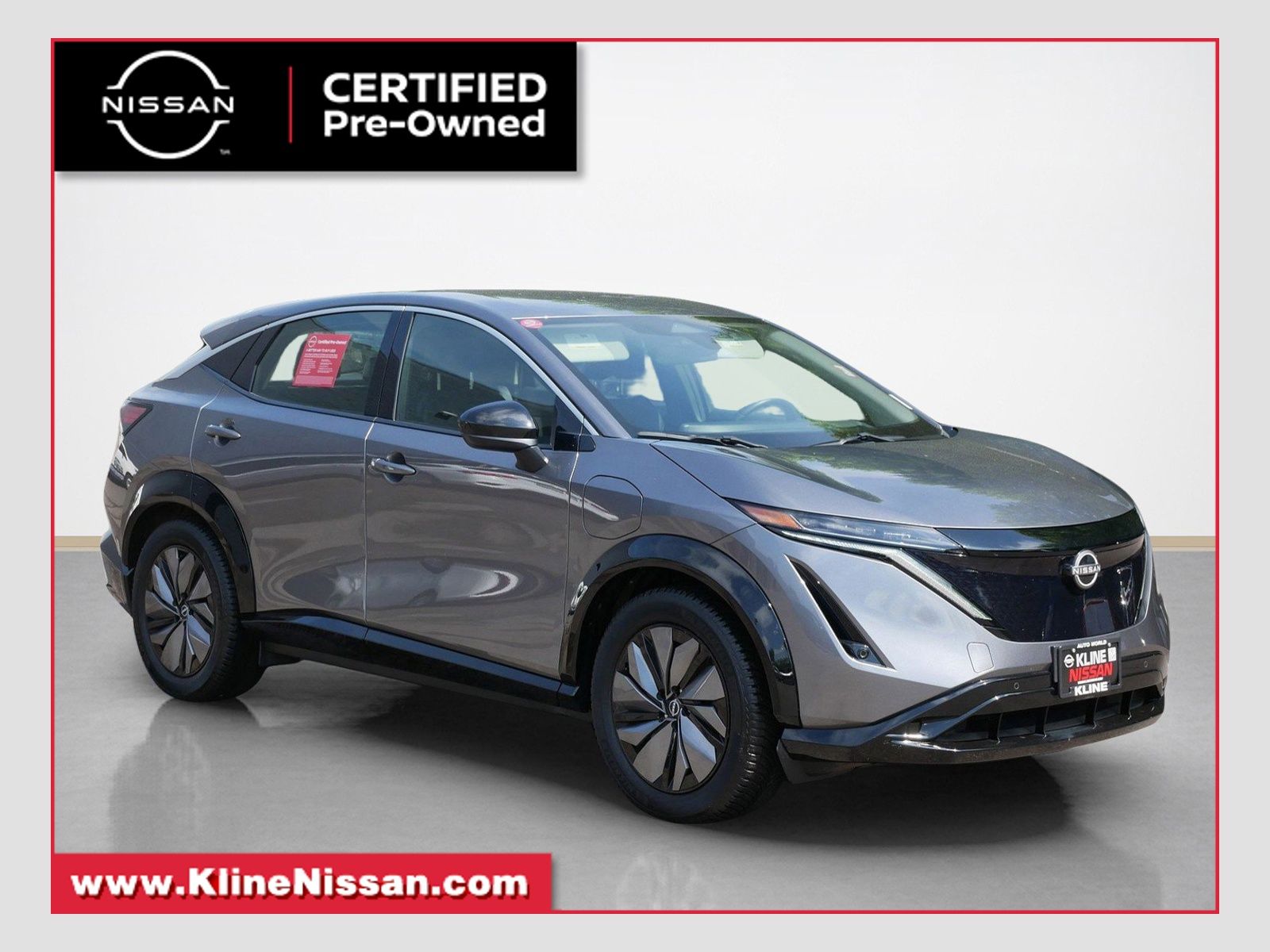 Gray (Gun Metallic) 2023 Nissan Ariya SUV / Crossover Front-Wheel Drive Continuously Variable Transmission