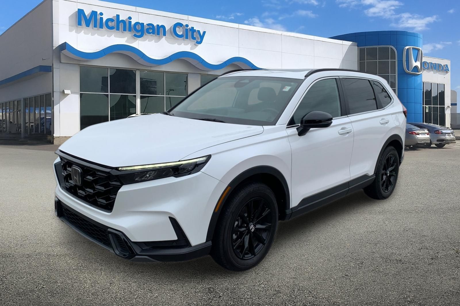 Platinum White Pearl 2025 Honda CR-V Hybrid Sport-L AWD SUV / Crossover All-Wheel Drive Continuously Variable Transmission