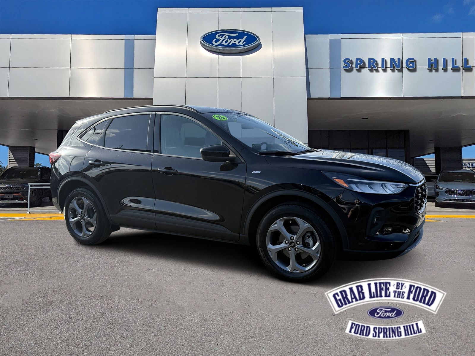 Black Metallic 2025 Ford Escape Hybrid ST-Line Select AWD SUV / Crossover All-Wheel Drive Continuously Variable Transmission