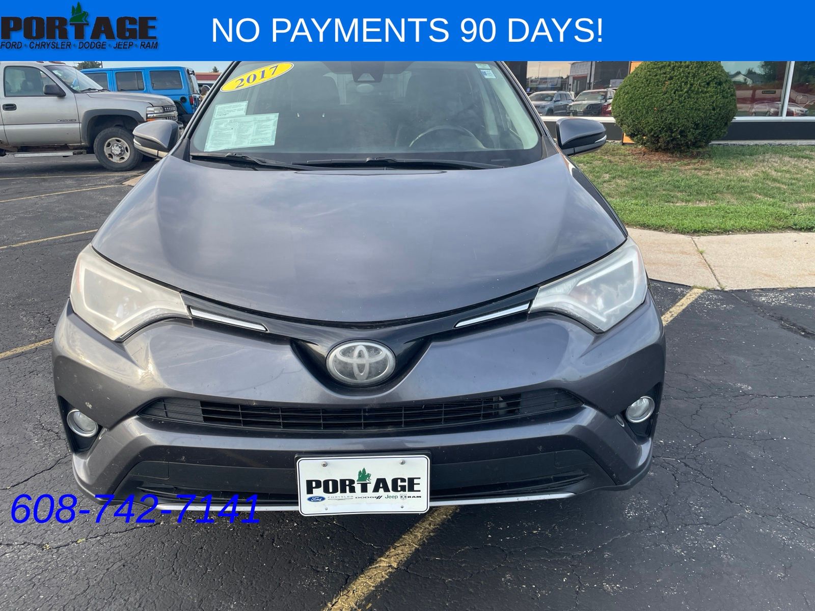 Used 2017 Toyota RAV4 XLE with VIN JTMRFREV2HJ119141 for sale in Portage, WI