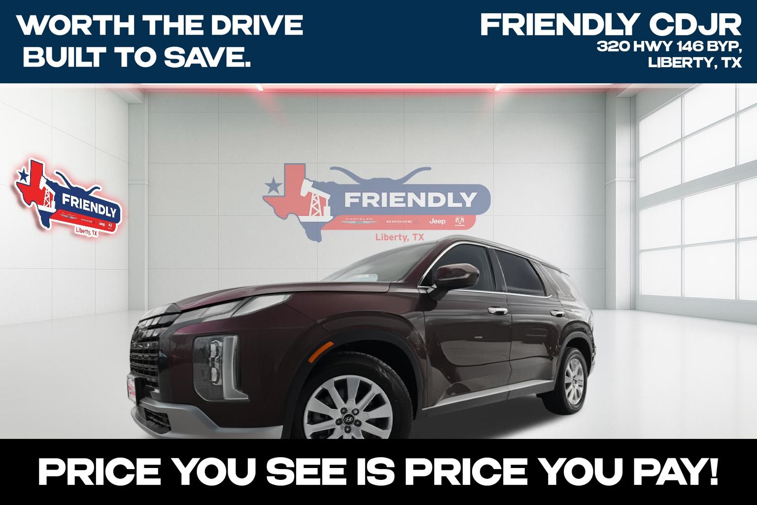 Red (Sierra Burgundy) 2024 Hyundai Palisade SEL FWD SUV / Crossover Front-Wheel Drive 8-Speed Automatic