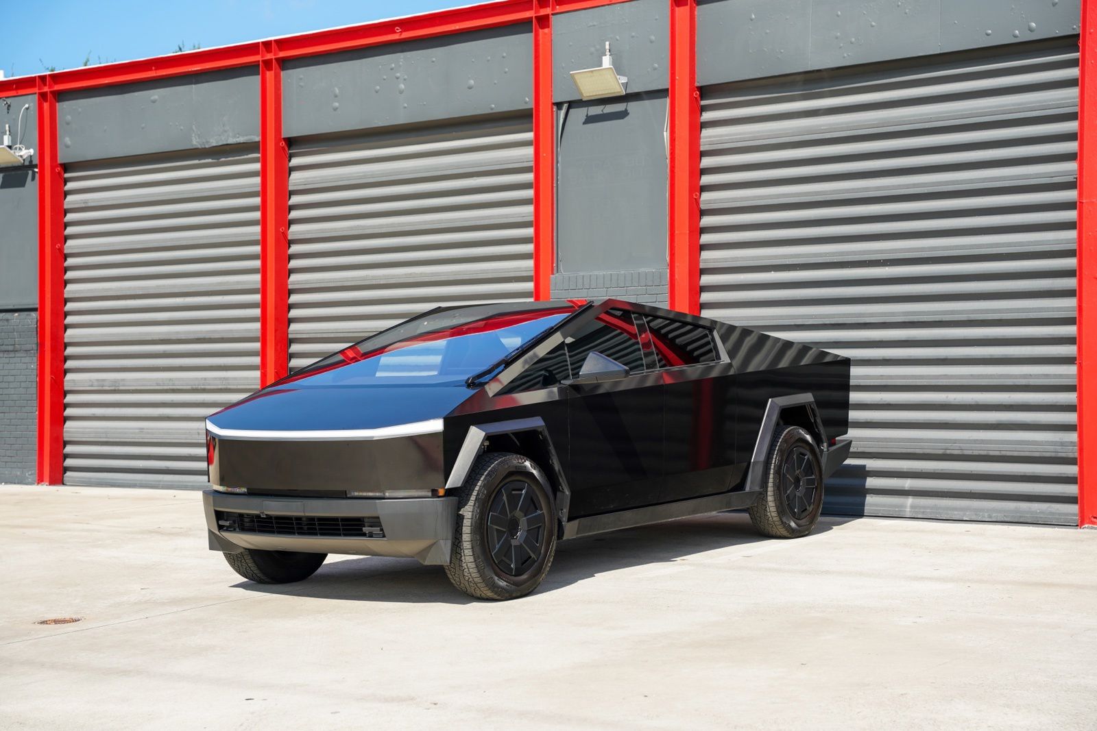 Black 2025 Tesla Cybertruck Pickup Truck All-Wheel Drive 1-Speed Automatic