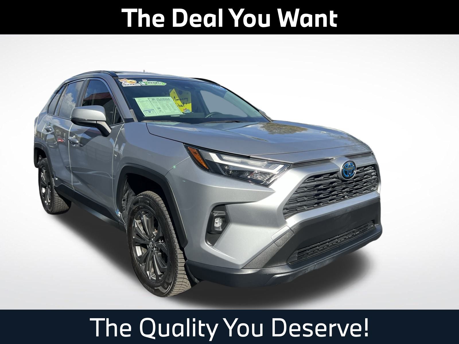 Silver Sky Metallic 2022 Toyota RAV4 Hybrid XLE Premium AWD SUV / Crossover All-Wheel Drive Continuously Variable Transmission