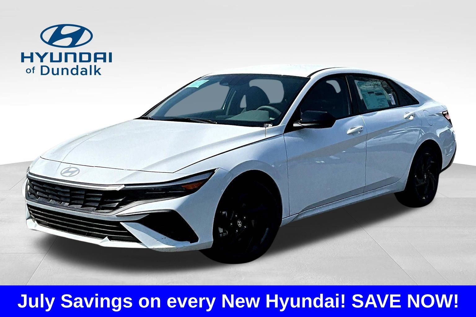 Serenity White 2026 Hyundai Elantra Sedan Front-Wheel Drive Continuously Variable Transmission