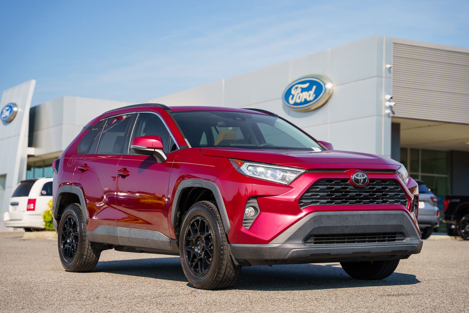 Red (Ruby Flare Pearl) 2019 Toyota RAV4 SUV / Crossover Front-Wheel Drive 8-Speed Automatic