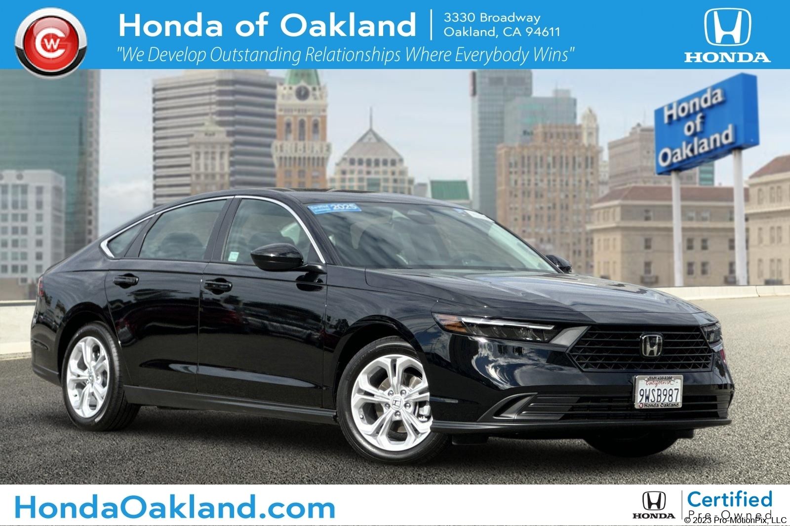 Crystal Black Pearl 2025 Honda Accord Sedan Front-Wheel Drive Continuously Variable Transmission