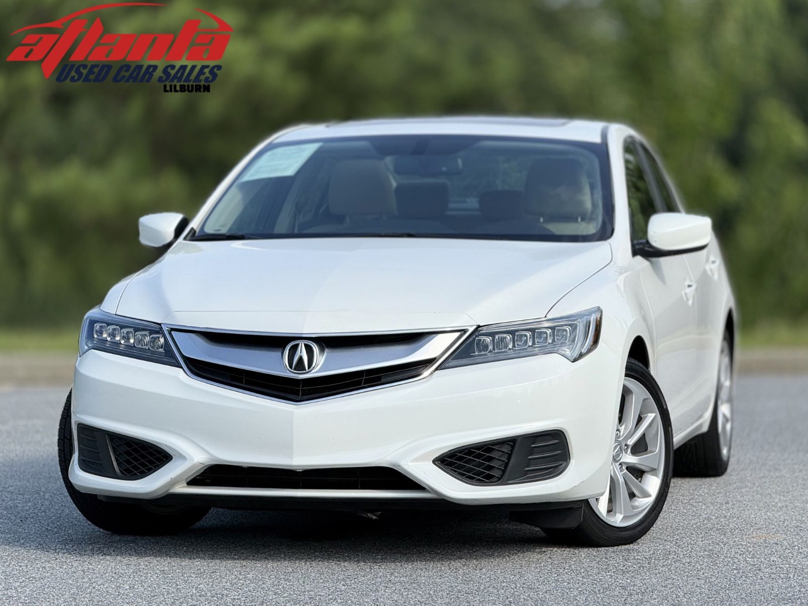 White 2017 Acura ILX Sedan Front-Wheel Drive 8-Speed Dual Clutch