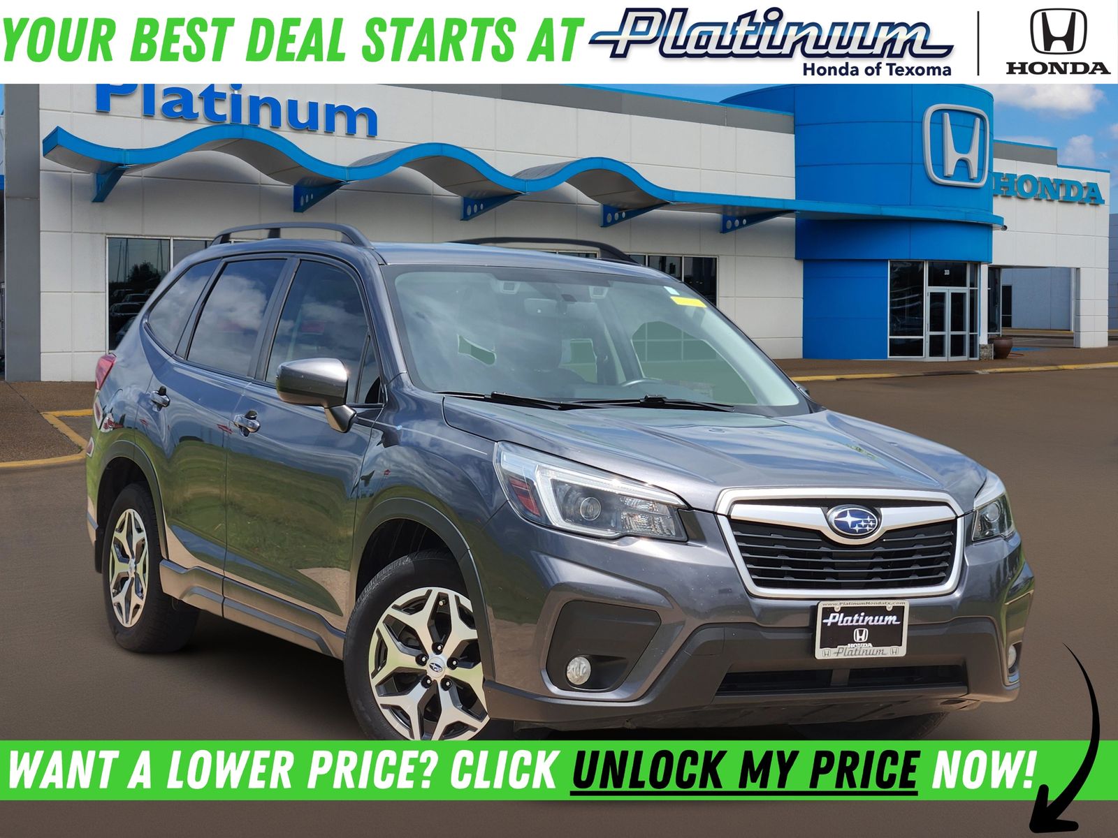 Magnetite Gray Metallic 2021 Subaru Forester SUV / Crossover All-Wheel Drive Continuously Variable Transmission