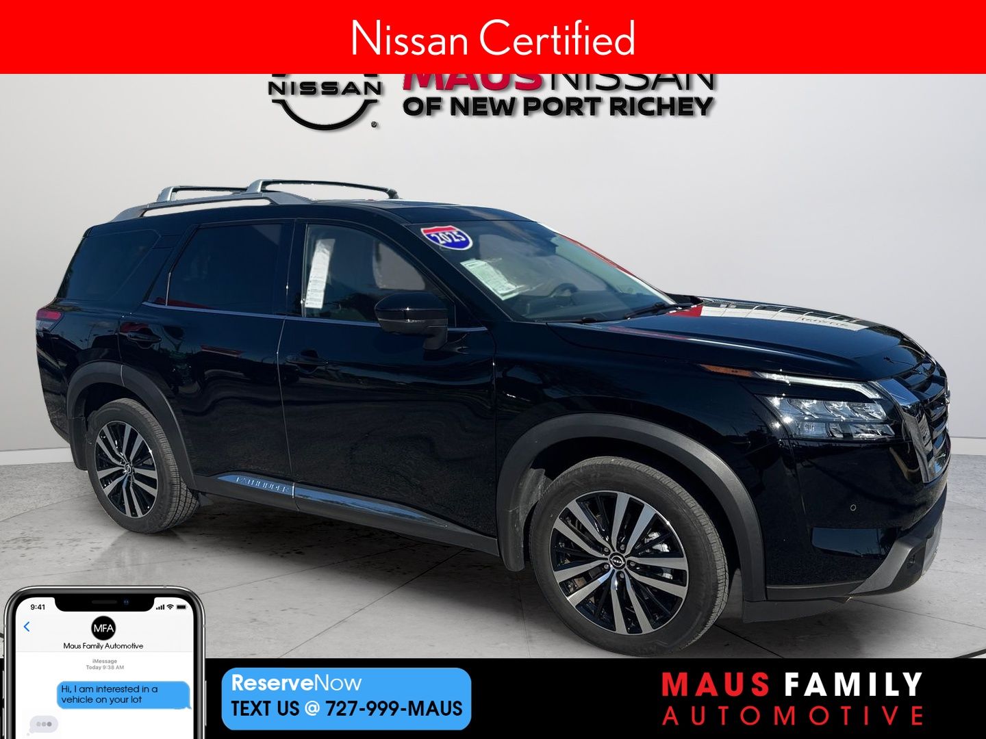 Super Black 2025 Nissan Pathfinder SUV / Crossover Front-Wheel Drive 9-Speed Automatic