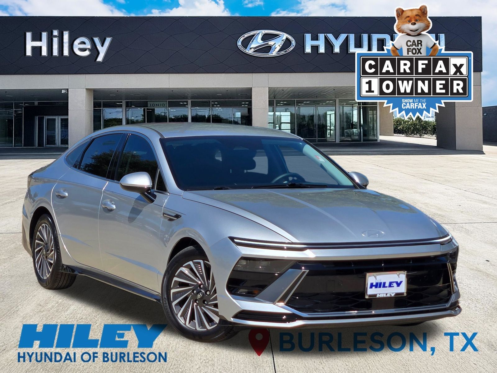 Aero Silver 2025 Hyundai Sonata Hybrid Sedan Front-Wheel Drive 6-Speed Automatic